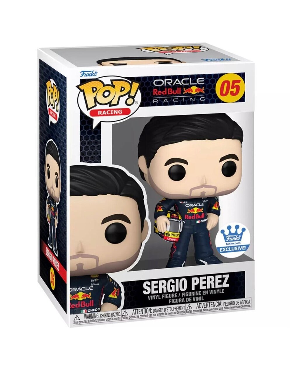 Oracle Red Bull Racing Sergio Perez w/Helmet Funko Shop Exclusive #05 Funko Pop!